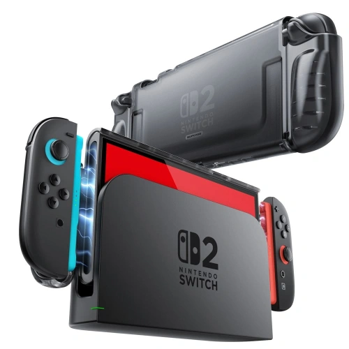 Supcase Crystal Case Nintendo Switch 2 Frost Schwarz