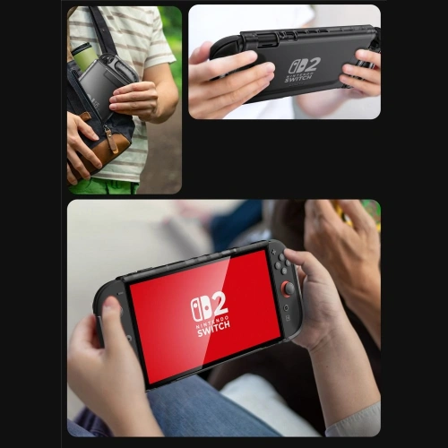 Supcase Crystal Case Nintendo Switch 2 Frost Schwarz