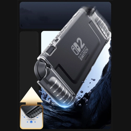 Supcase Crystal Case Nintendo Switch 2 Frostklar
