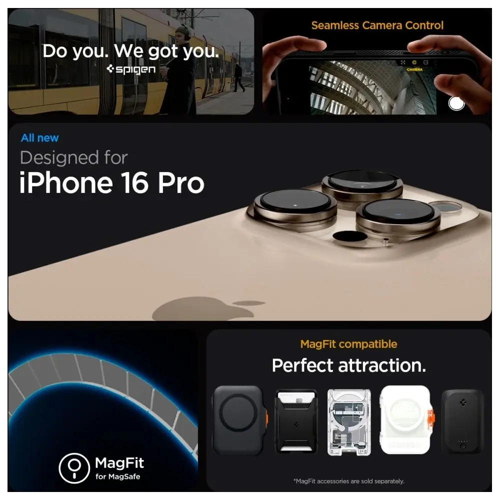 Etui Spigen Liquid Air T Mag MagSafe Apple iPhone 16 Pro Matte Black