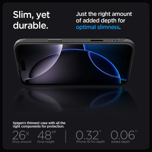 Spigen Liquid Air T Mag MagSafe Apple iPhone 16 Pro Matná černá