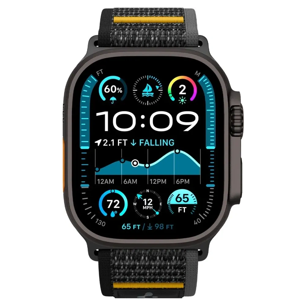 Pasek Spigen Athlex Air Apple Watch 6/7/8/9/10/SE/Ultra 1/2 44/45/46/49mm Active Black