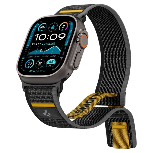 Spigen Athlex Air Apple Watch 6/7/8/9/10/SE/Ultra 1/2 44/45/46/49mm Aktív Fekete