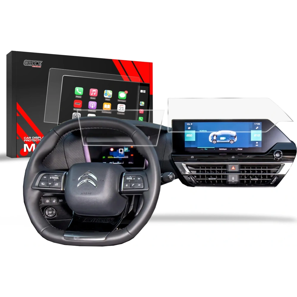 Folia matowa GrizzGlass CarDisplay Protection do Citroen C4 X 10" (2022-2024) [2w1]