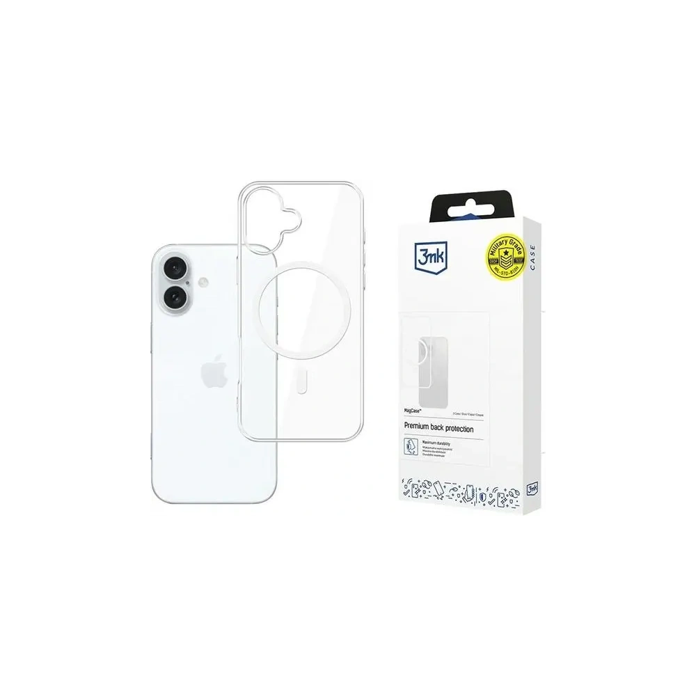 Etui 3MK MagCase MagSafe Apple iPhone 16 przezroczysty