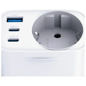 Adapter sieciowy 3MK Hyper Comfort Charger 30W AC, USB-A, 2xUSB-C PD QC3.0 biały