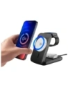 3MK MagRocket 3-in-1 15W Qi2 MPP Schwarz Wireless Charger