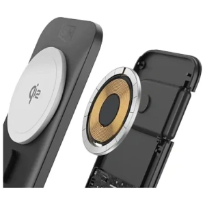3MK MagRocket 3-in-1 15W Qi2 MPP Schwarz Wireless Charger