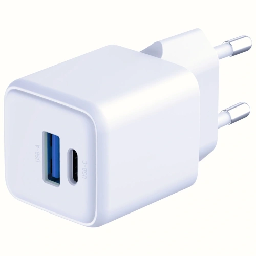 3MK Hyper GaN Charger 20W USB-A, USB-C PD QC4+ white