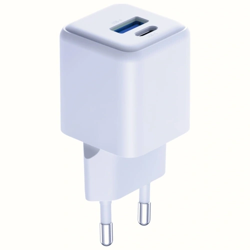 3MK Hyper GaN Charger 20W USB-A, USB-C PD QC4+ white
