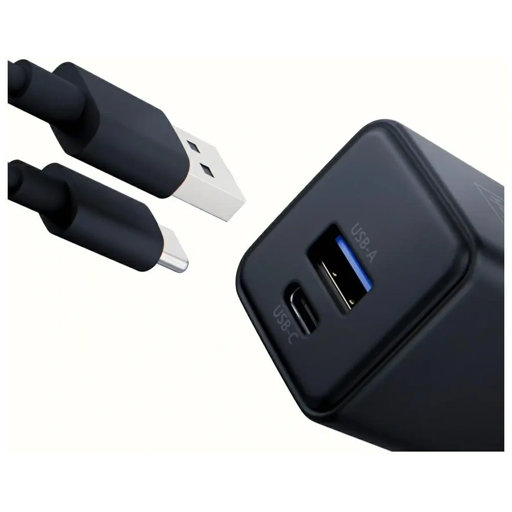 Ładowarka sieciowa 3MK Hyper GaN Charger 20W USB-A, USB-C PD QC4+ czarny