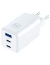 3MK Hyper GaN Charger 65W USB-A, 2xUSB-C PD QC4+ white