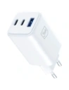 3MK Hyper GaN Charger 65W USB-A, 2xUSB-C PD QC4+ white