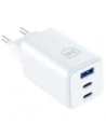 3MK Hyper GaN Charger 65W USB-A, 2xUSB-C PD QC4+ white