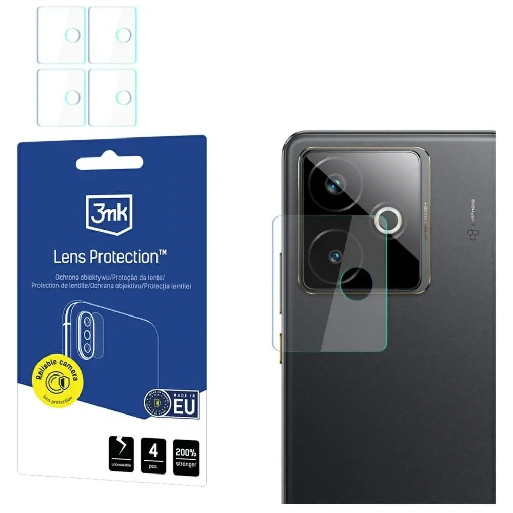 Ochrona na obiektyw aparatu 3MK Lens Protect do Realme GT 7T [4 PACK]