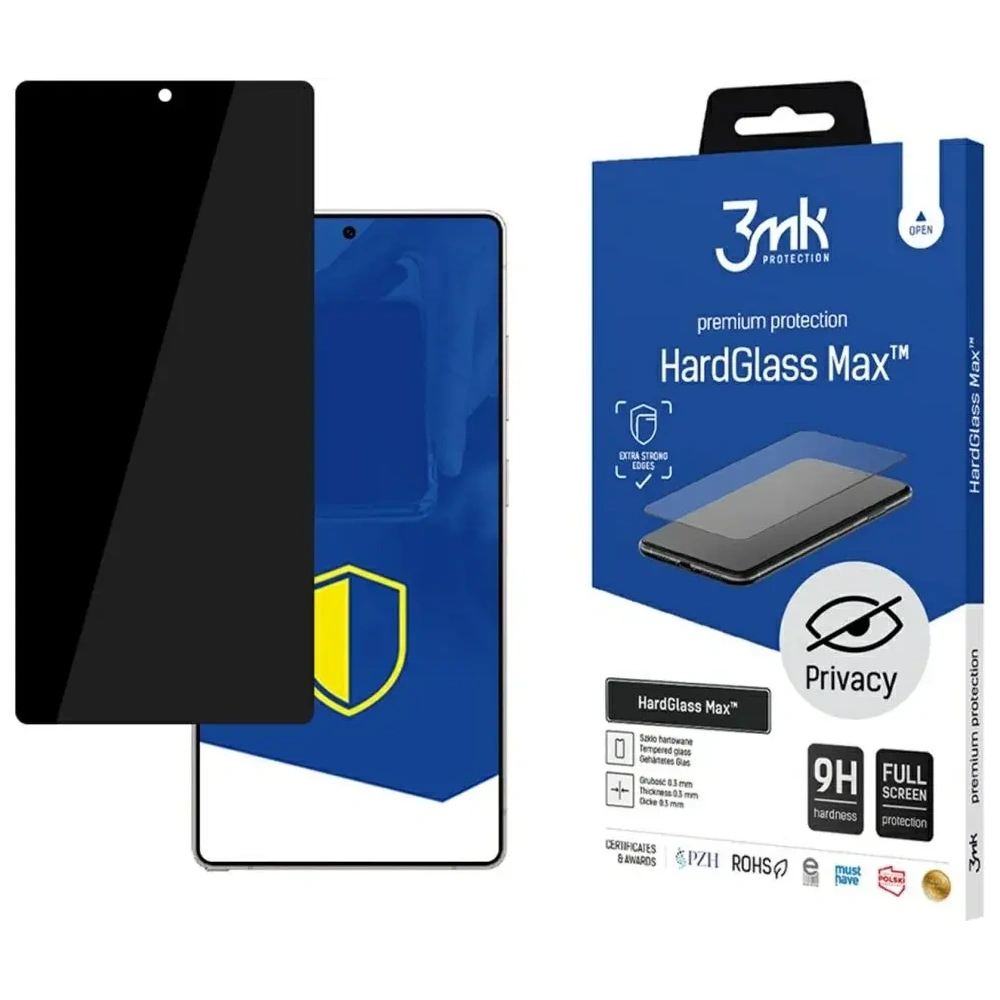 Szkło hartowane 3MK HardGlass Max Privacy do Samsung Galaxy S25 Ultra czarny
