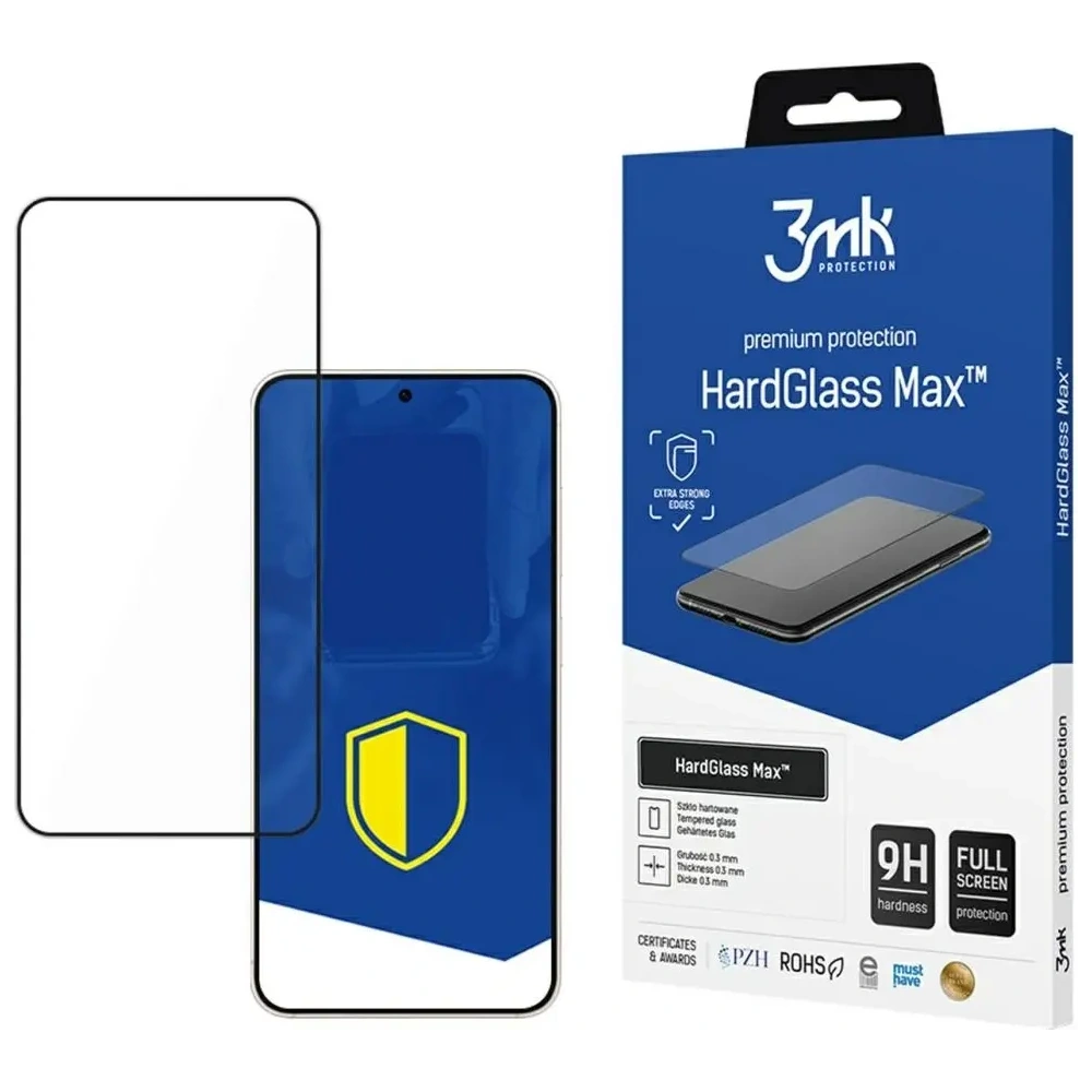 Szkło hartowane 3MK HardGlass Max do Samsung Galaxy S25 Edge czarny