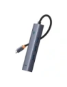 Baseus UltraJoy 4-in-1 Hub USB-C / 3xUSB-A 3.0, RJ45 (gray)