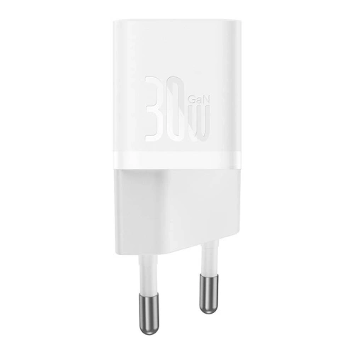 Încărcător de perete Baseus GaN5 30W USB-C (alb)