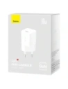 Încărcător de perete Baseus GaN5 30W USB-C (alb)
