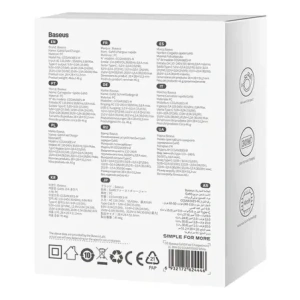 Încărcător de perete Baseus GaN5 30W USB-C (alb)