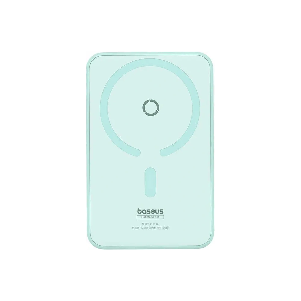 Powerbank magnetyczny z podstawką Baseus MagPro Magnetic 5000mAh 20W MagSafe (miętowy)