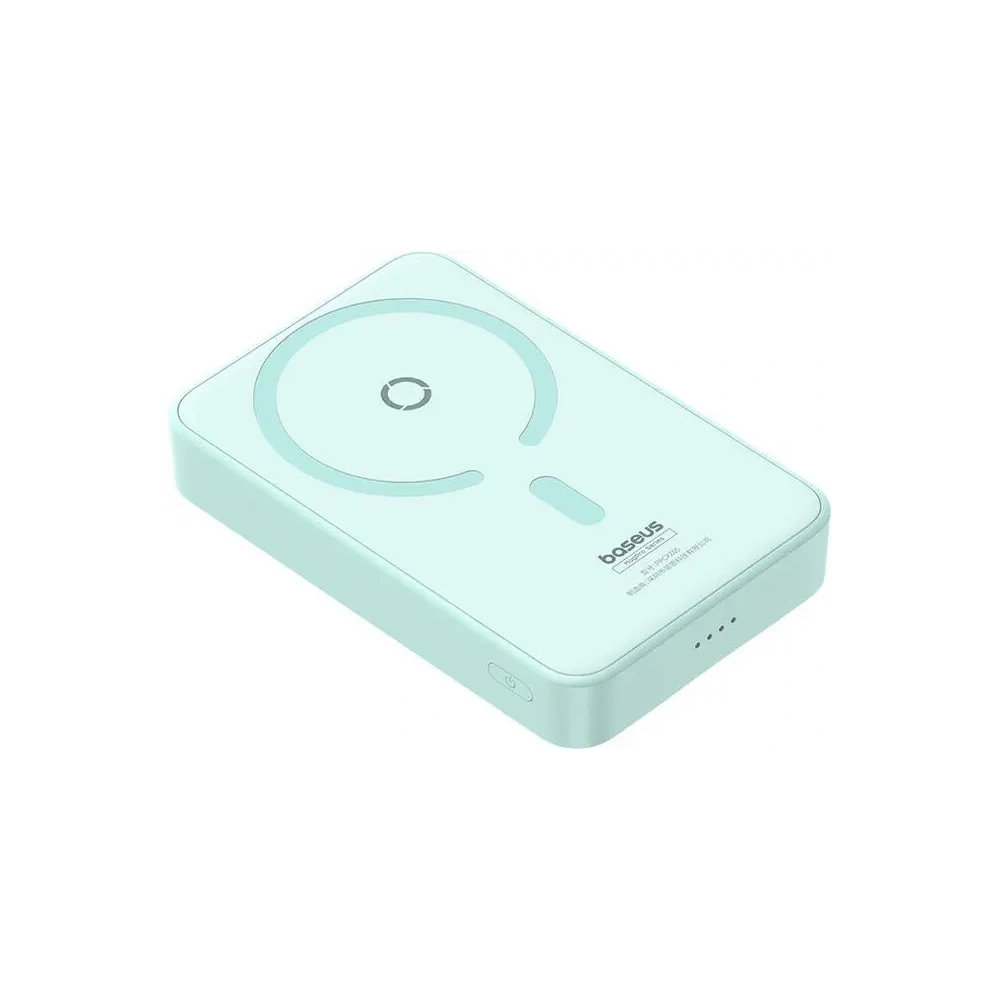 Powerbank magnetyczny z podstawką Baseus MagPro Magnetic 5000mAh 20W MagSafe (miętowy)