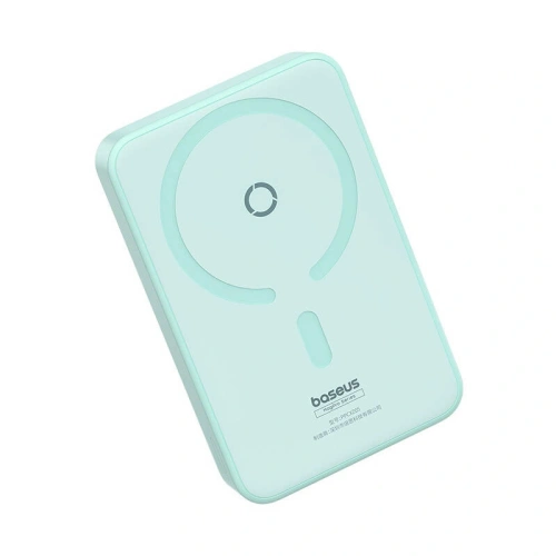 Powerbank magnetyczny z podstawką Baseus MagPro Magnetic 5000mAh 20W MagSafe (miętowy)