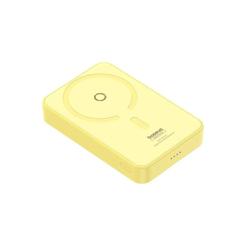 Powerbank magnetyczny z podstawką Baseus MagPro Magnetic 5000mAh 20W MagSafe (żółty)