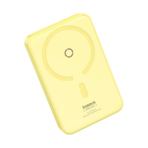 Powerbank magnetyczny z podstawką Baseus MagPro Magnetic 5000mAh 20W MagSafe (żółty)