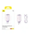 Baseus GaN6 Pro 2xUSB-A, 2xUSB-C, 65W Wandladegerät (lila)
