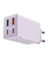 Încărcător de perete Baseus GaN6 Pro 2xUSB-A, 2xUSB-C, 65W (mov)