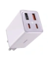 Încărcător de perete Baseus GaN6 Pro 2xUSB-A, 2xUSB-C, 65W (mov)