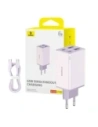 Încărcător de perete Baseus GaN6 Pro 2xUSB-A, 2xUSB-C, 65W (mov)