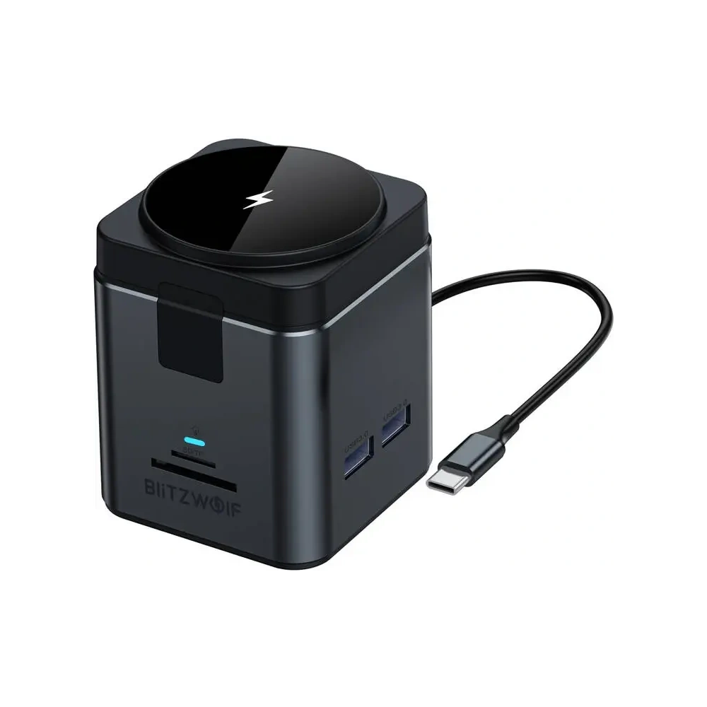 Stacja dokująca 9w1 Blitzwolf BW-TH17 + ładowarka indukcyjna 15W MagSafe