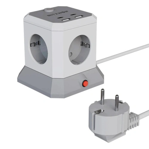 BlitzWolf BW-EC1 napájecí lišta 4xAC, 2xUSB-A, 2xUSB-C