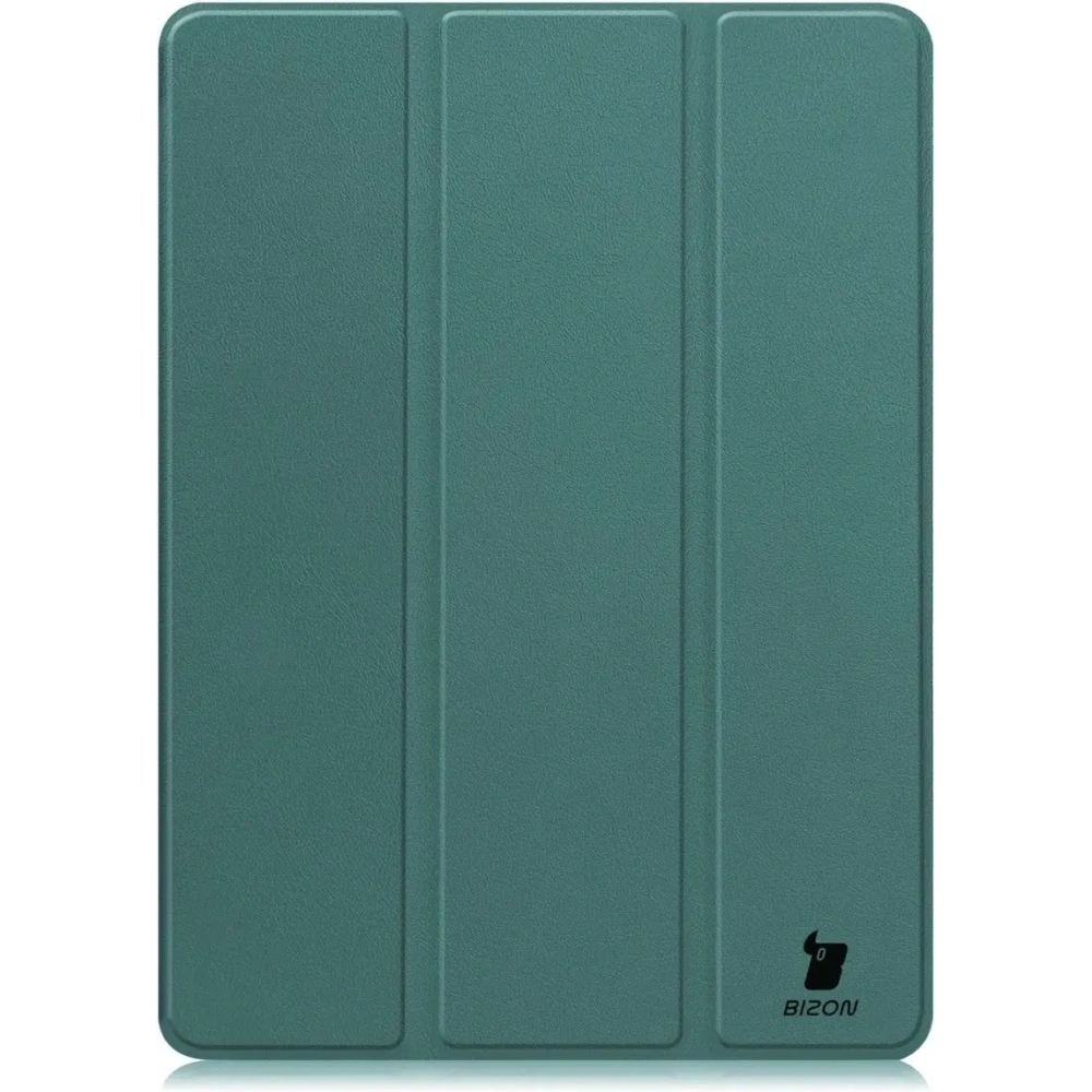 Etui z klapką Bizon Case Tab Croc do OnePlus Pad 3 / 2 Pro / OPPO Pad 4 / 4 Pro ciemnozielone