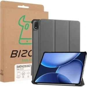 Bizon Case Tab Croc OnePlus Pad 3 / 2 Pro / OPPO Pad 4 / 4 Pro grau