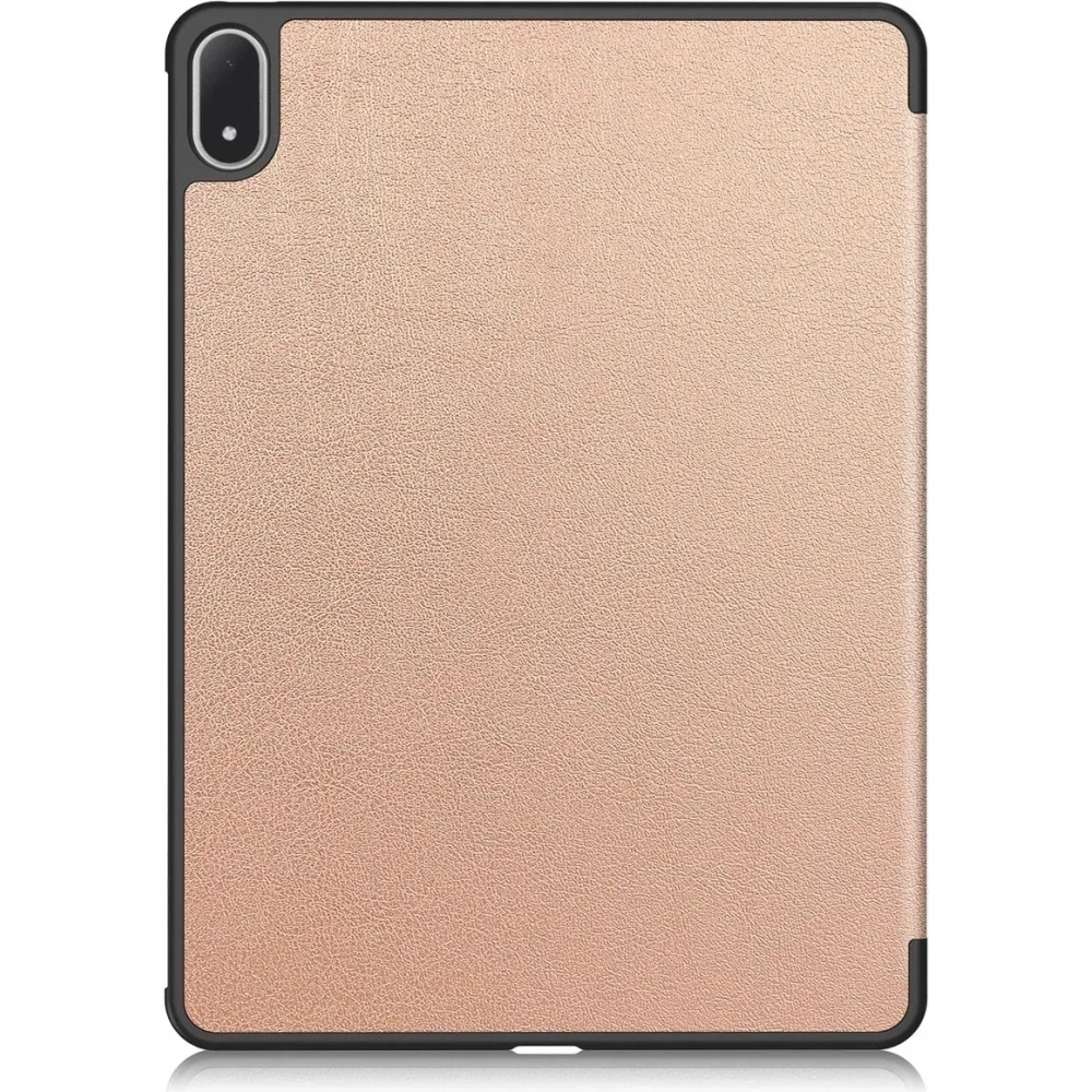 Etui z klapką Bizon Case Tab Croc do OnePlus Pad 3 / 2 Pro / OPPO Pad 4 / 4 Pro różowozłote