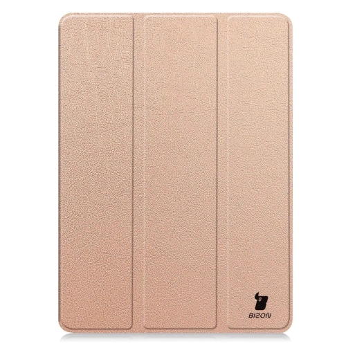 Etui z klapką Bizon Case Tab Croc do OnePlus Pad 3 / 2 Pro / OPPO Pad 4 / 4 Pro różowozłote