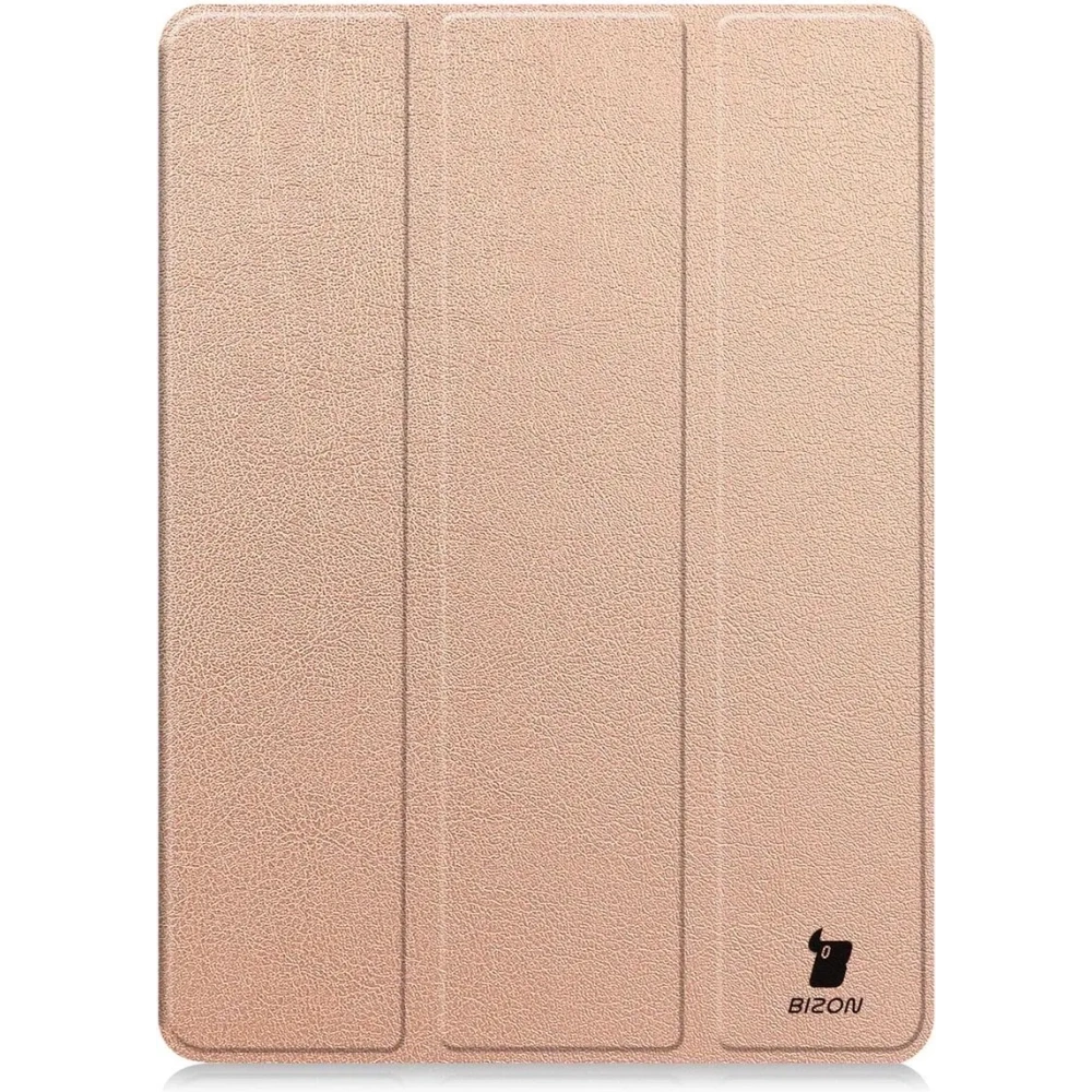 Etui z klapką Bizon Case Tab Croc do OnePlus Pad 3 / 2 Pro / OPPO Pad 4 / 4 Pro różowozłote