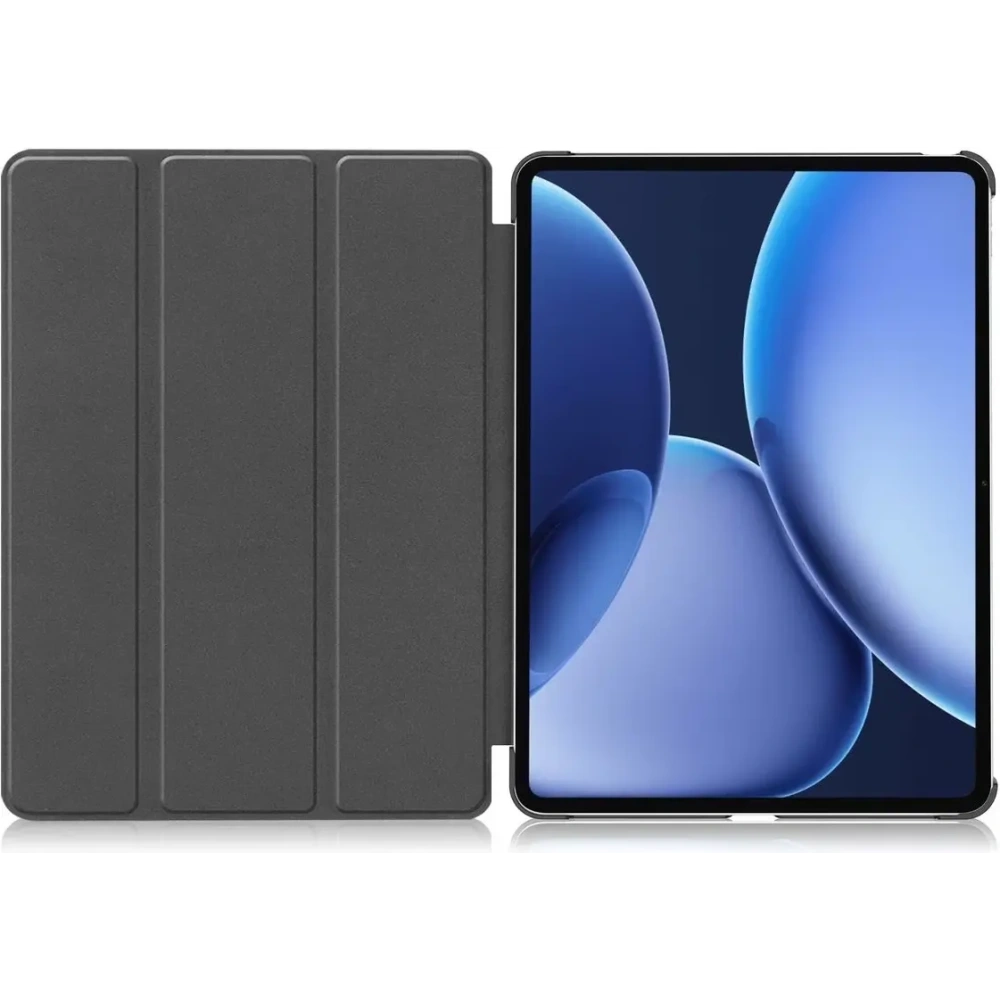 Etui z klapką Bizon Case Tab Croc do OnePlus Pad 3 / 2 Pro / OPPO Pad 4 / 4 Pro różowozłote