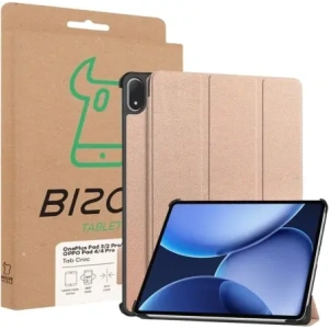 Bizon Case Tab Croc OnePlus Pad 3 / 2 Pro / OPPO Pad 4 / 4 Pro Roségold