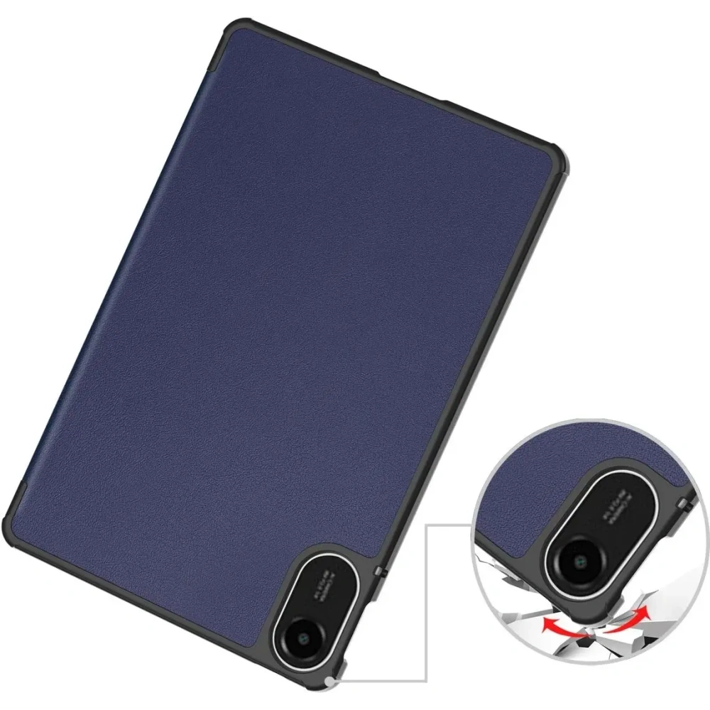 Etui z klapką Bizon Case Tab Croc do Xiaomi Redmi Pad 2 granatowe