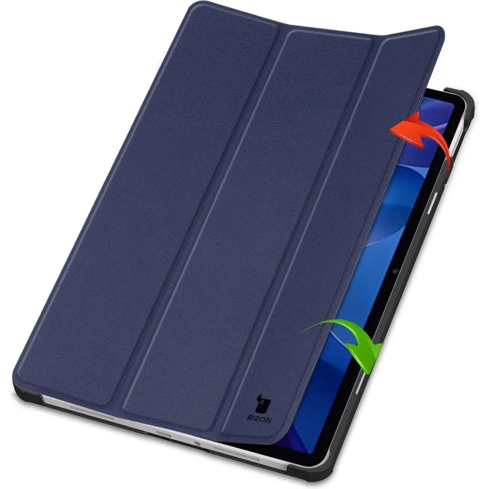 Etui z klapką Bizon Case Tab Croc do Xiaomi Redmi Pad 2 granatowe