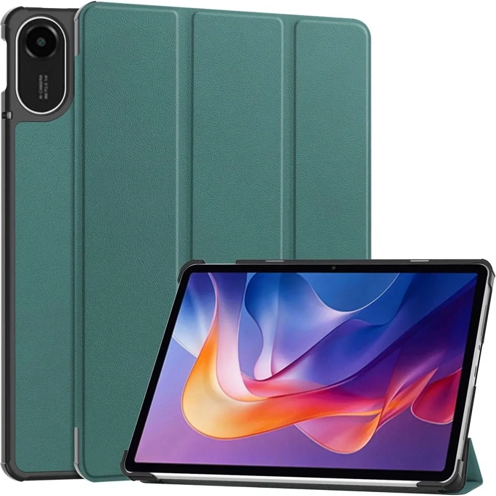 Etui z klapką Bizon Case Tab Croc do Xiaomi Redmi Pad 2 ciemnozielone