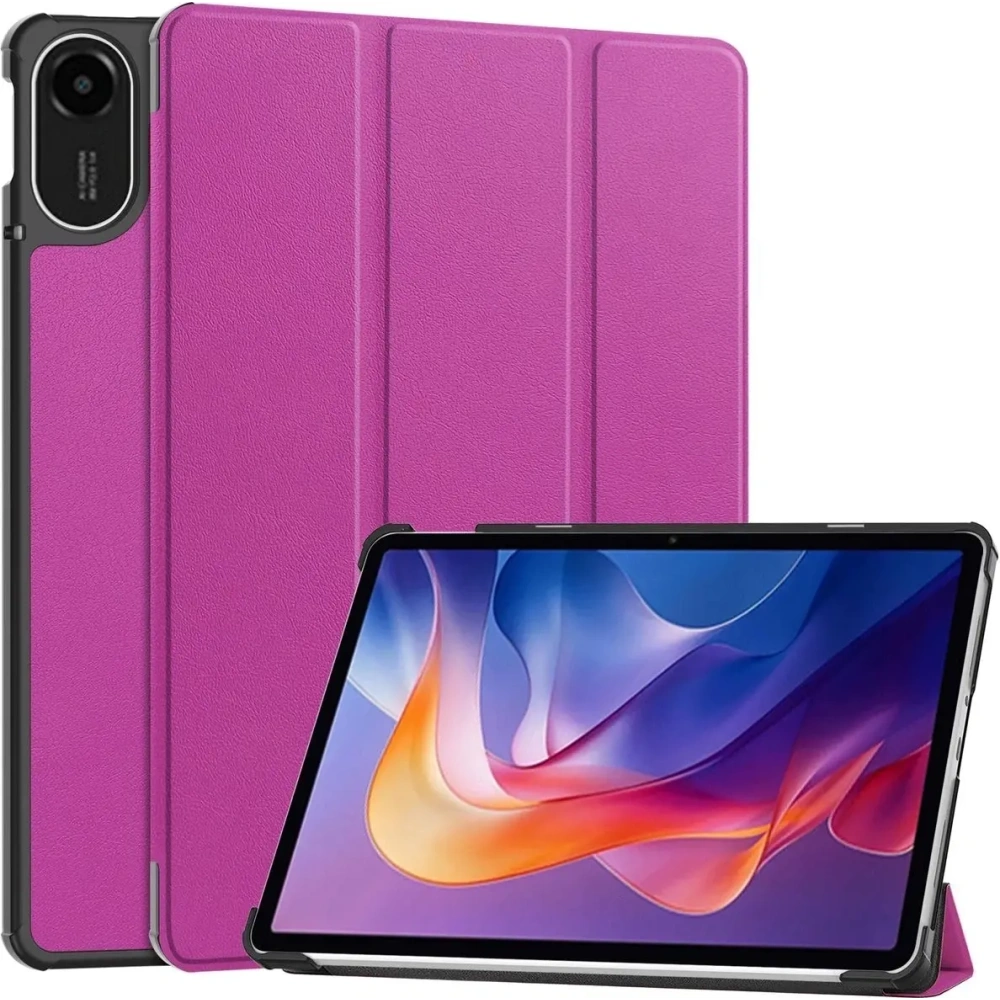 Etui z klapką Bizon Case Tab Croc do Xiaomi Redmi Pad 2 fioletowe