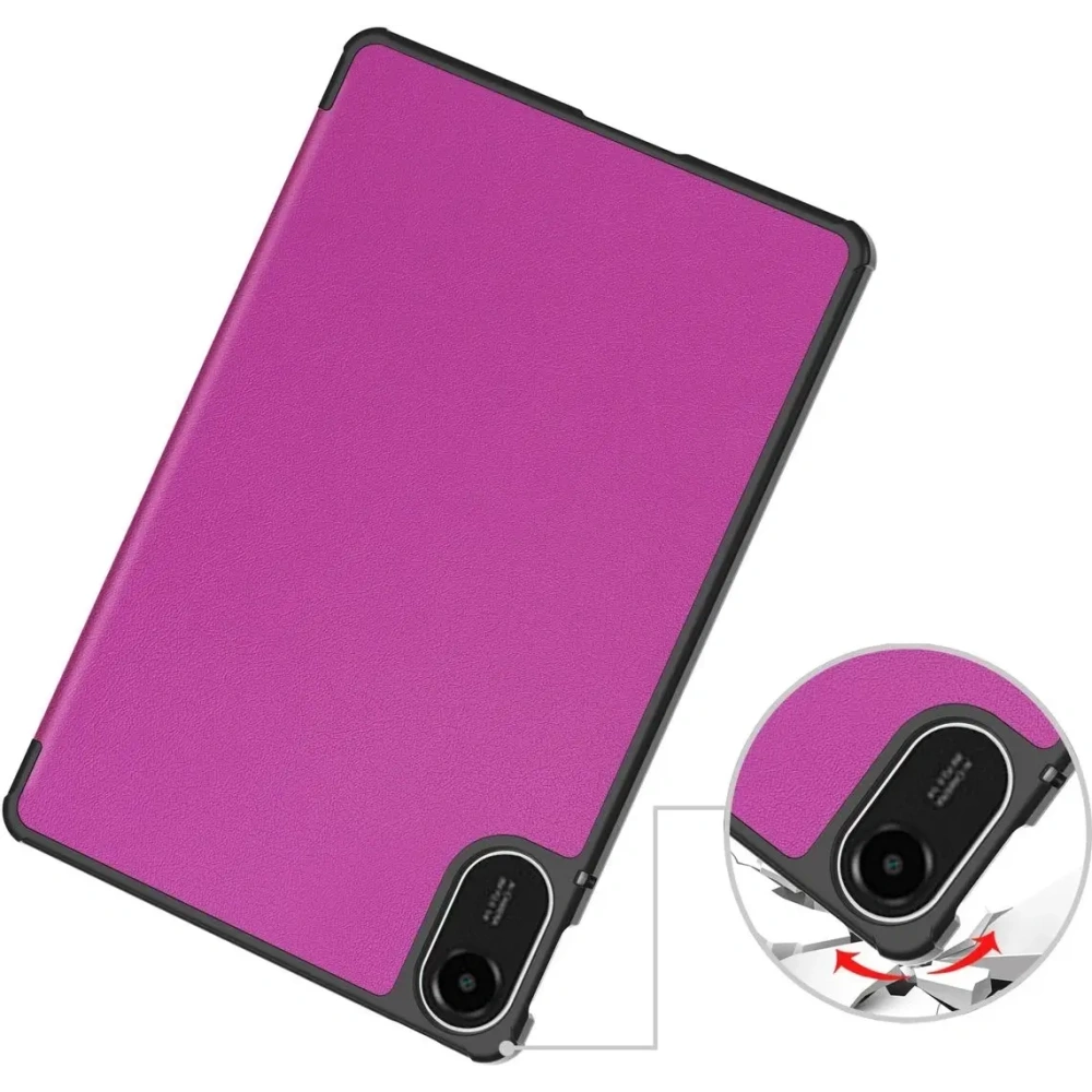 Etui z klapką Bizon Case Tab Croc do Xiaomi Redmi Pad 2 fioletowe