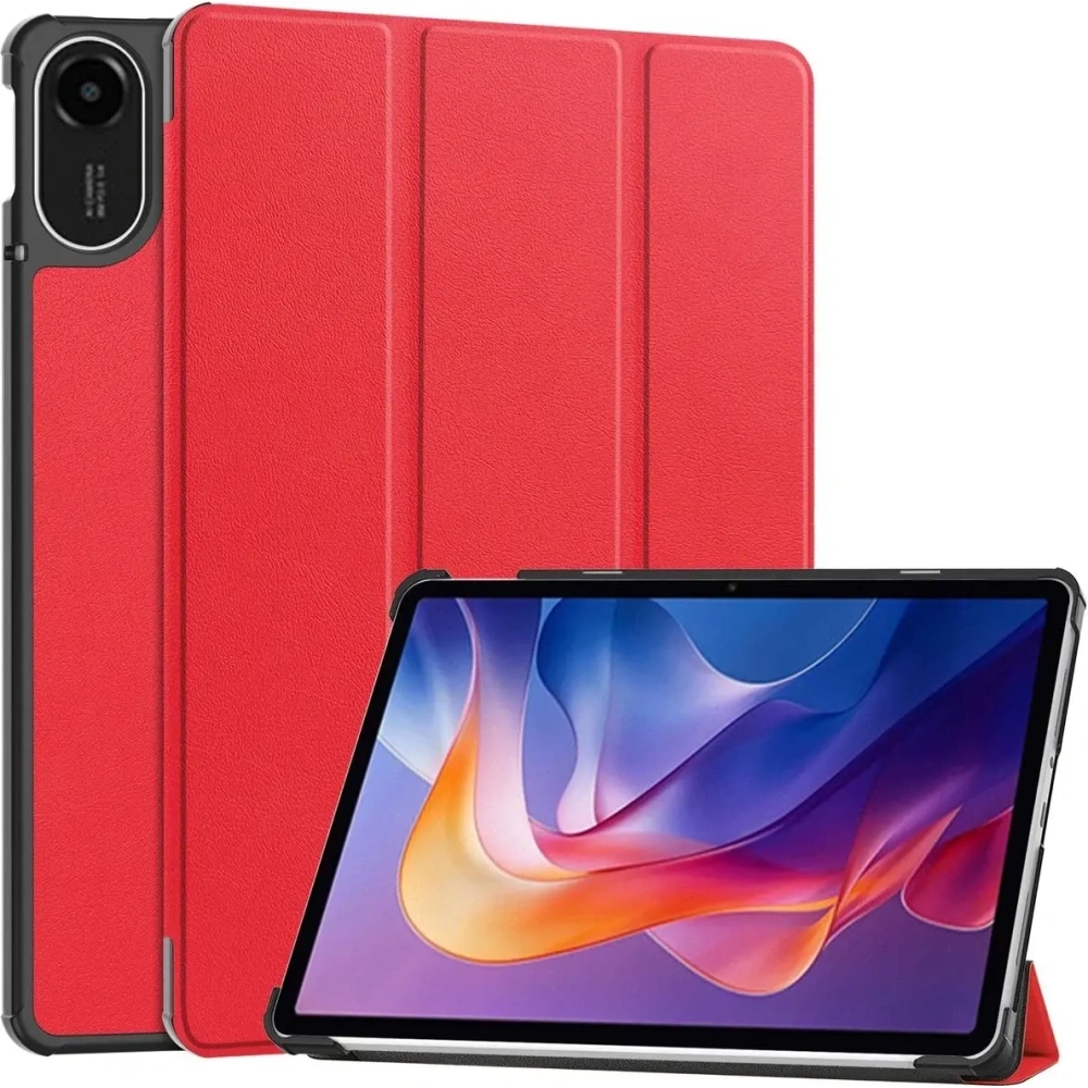 Etui z klapką Bizon Case Tab Croc do Xiaomi Redmi Pad 2 czerwone