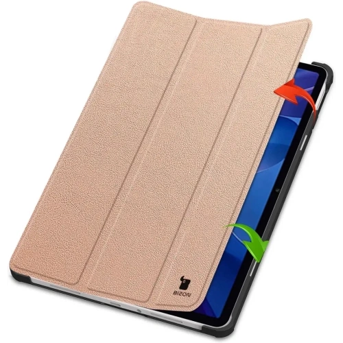 Bizon Case Tab Croc Xiaomi Redmi Pad 2 rózsaarany